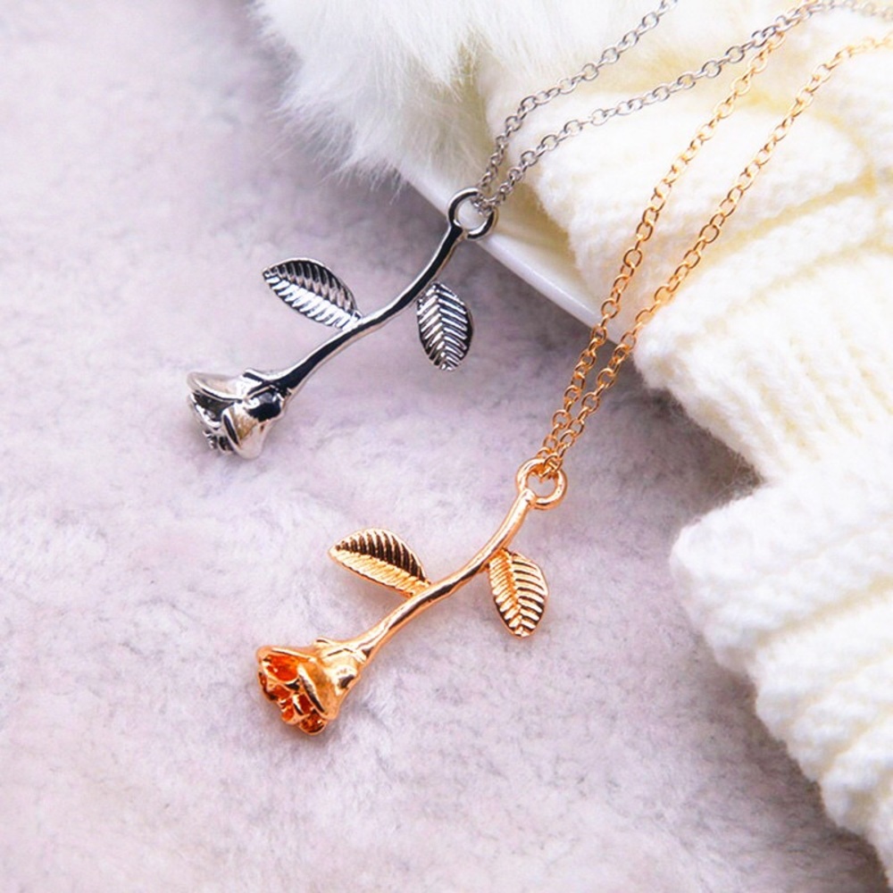 Rose Pendant Necklace - Picture 2 of 4
